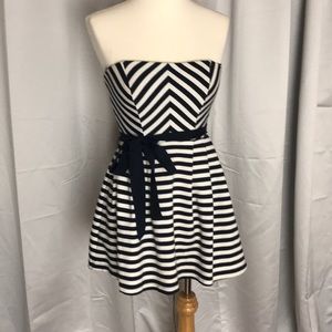 Nautical cute mini strapless dress or too small